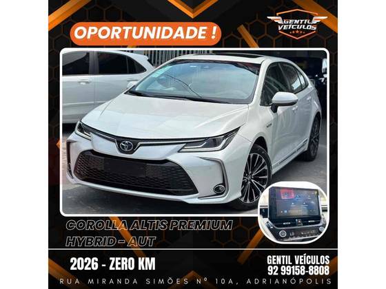 TOYOTA COROLLA 1.8 VVT-I HYBRID FLEX ALTIS PREMIUM CVT TOYOTA COROLLA 1.8 VVT-I HYBRID FLEX ALTIS PREMIUM CVT